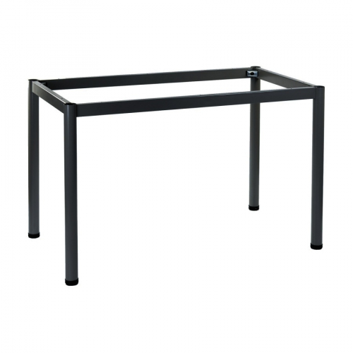 Stelaż metalowy do stołu i biurka 57/OG 66x66 cm, nogi okrągłe fi 5 cm - GRAFIT