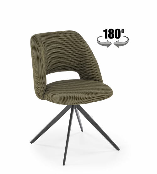 K546 krzesło oliwkowy z funkcją obrotu