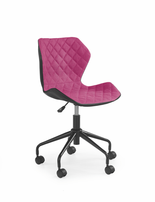 MATRIX krzesło obrotowe czarny/różowy