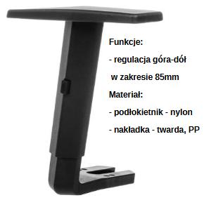 Fotel obrotowy BALANCE z podnóżkiem czarny - FRESH