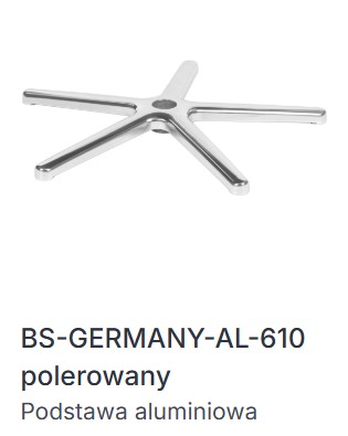 Krzesło obrotowe KARES PL/BP różne kolory - Podstawa GERMANY aluminium