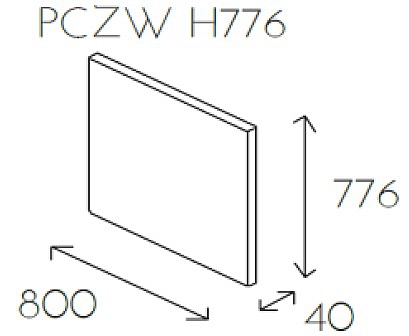 Ściana wisząca PL@NET PCZW H776