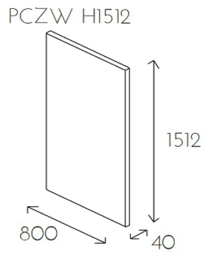 Ściana wisząca PL@NET PCZW H1512