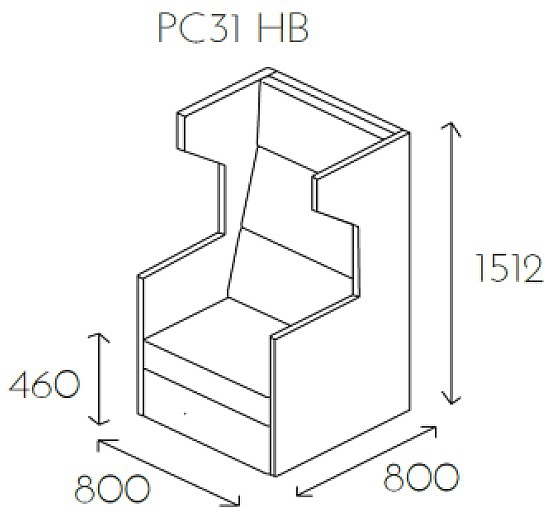 Fotel jednoosobowy PL@NET PC31 HB