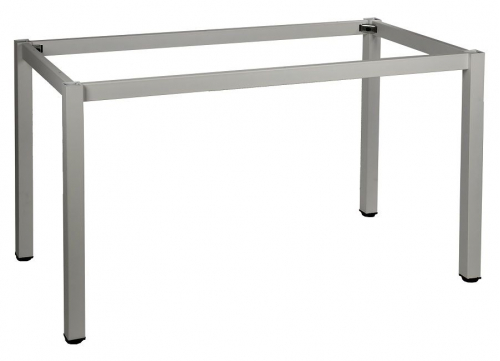 Stelaż metalowy do stołu i biurka A057/KA 76x76 cm, nogi kwadratowe 5x5 cm - ALUMINIUM