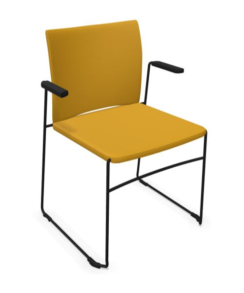 Krzesło biurowe konferencyjne ARIZ 570V 2P - tapicerowane