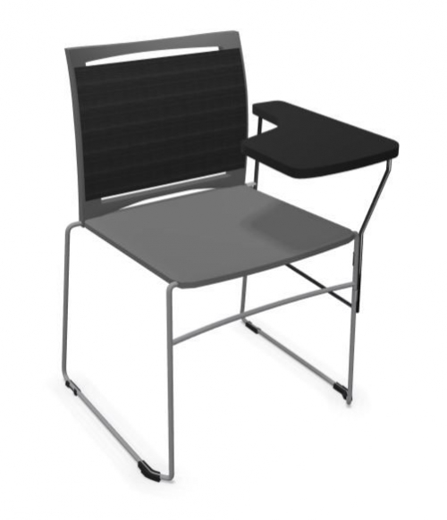 Krzesło biurowe konferencyjne ARIZ 555V na płozie z blatem
