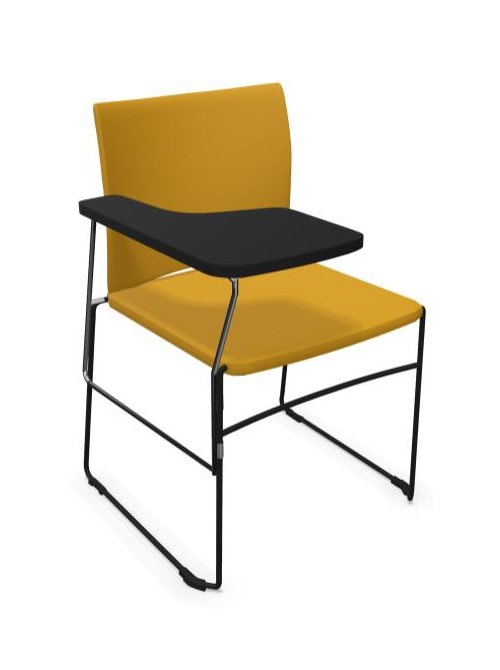 Krzesło biurowe konferencyjne ARIZ 570V - tapicerowane z blatem