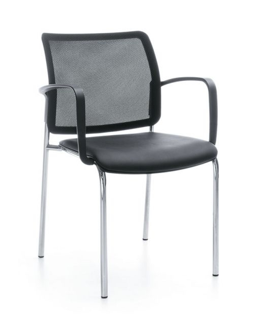 Krzesło biurowe konferencyjne BIT 575H siatka / tapicerowane