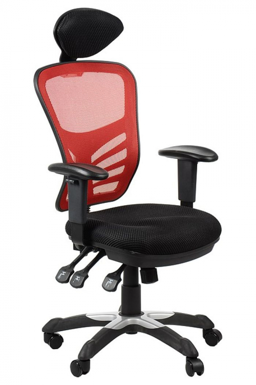 Fotel Biurowy HG-0001H czerwony
