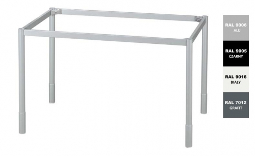 Stelaż metalowy do biurka lub stołu  ST/O/78 noga okrągła fi 6 głębokość 78 cm, różne długości
