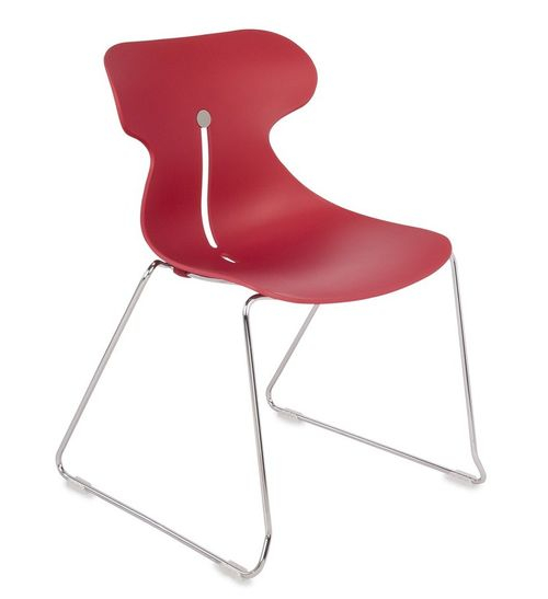 Krzesło konferencyjne MARIQUITA P czerwone - płoza