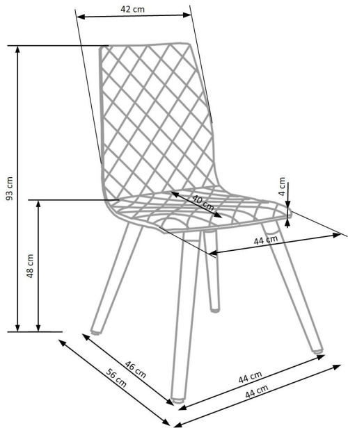 K282 krzesło beżowe (1p=2szt)