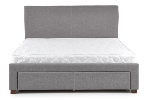 MODENA 160 cm łóżko tapicerowane z szufladami popiel (6p=1szt)