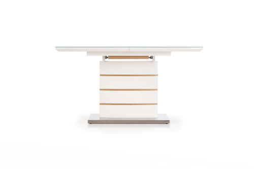 Stół rozkładany TORONTO 140-180/80/76 cm biały/dąb złoty