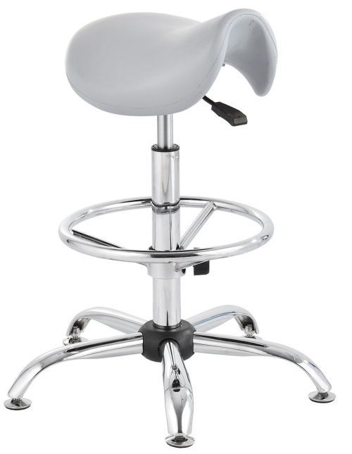Hoker Typu Siodło laboratoryjny wysoki popiel/chrom