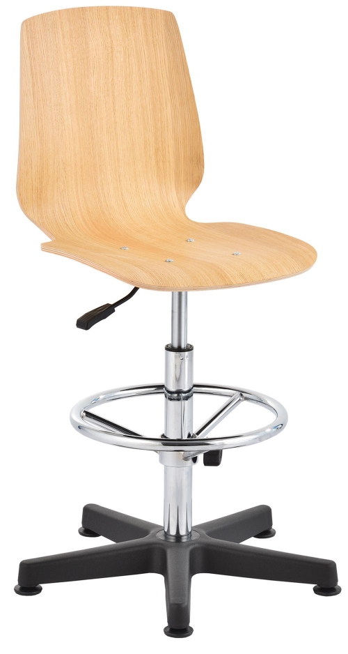 Krzesło laboratoryjne wysokie sklejka
