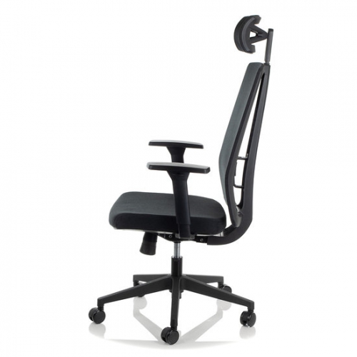 ZN-807-B-30  Fotel Biurowy czarny z wysuwem siedziska