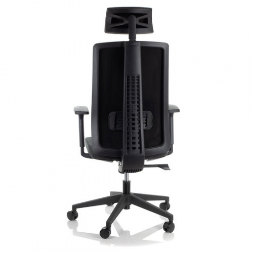 ZN-807-B-26  Fotel Biurowy szary z wysuwem siedziska