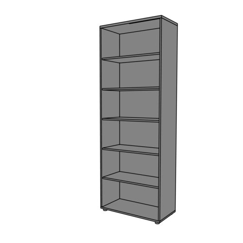 Regał biurowy RGW1 80x40x220h