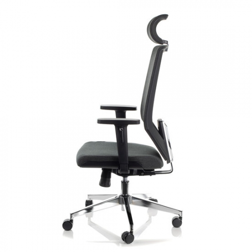 ZN-805C-26 Fotel Biurowy Obrotowy szary z wysuwem siedziska