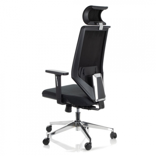 ZN-805C-30 Fotel Biurowy Obrotowy czarny z wysuwem siedziska