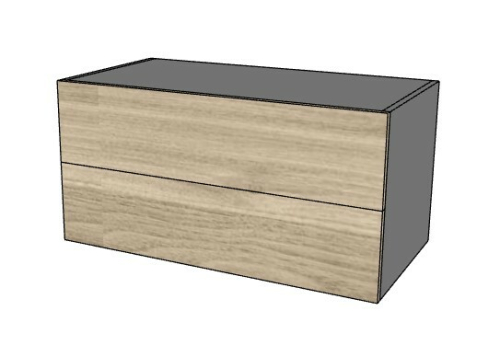 Moduł komody z szufladami HX014 - 90x45x45h