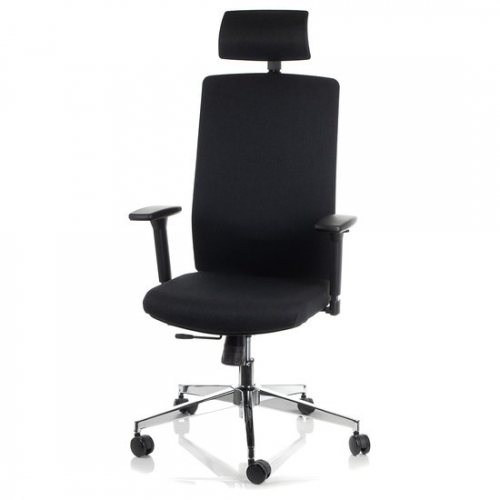 ZN-807-C-30 Fotel Biurowy czarny z wysuwem siedziska 