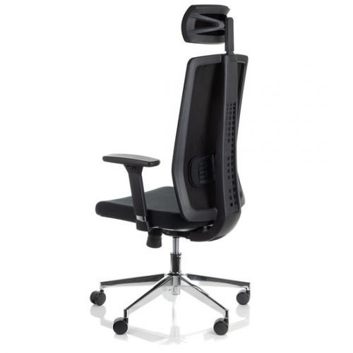 ZN-807-C-30 Fotel Biurowy czarny z wysuwem siedziska 