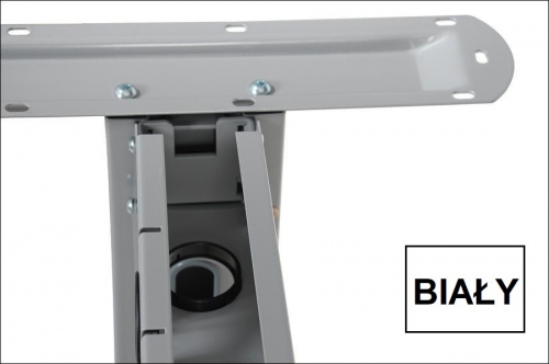 Stelaż metalowy do stołu/biurka STL-01 z regulacją długości belki 119-159 x szer.58 x wys. 72,5 cm, kolor biały