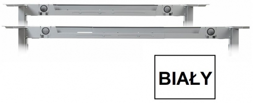 Stelaż metalowy do stołu/biurka STT-01 z regulacją długości belki 119-159 x szer.58 x wys. 72,5 cm, kolor biały