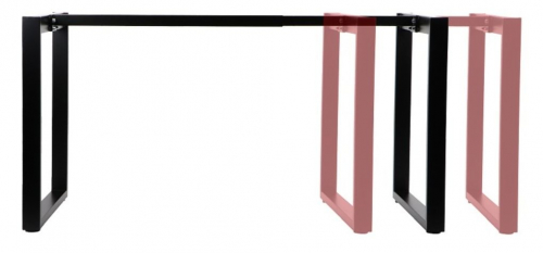 Stelaż metalowy do stołu/biurka NY-131A/80 z regulacją długości belki 120-180x szer.79,6xwys. 72,5 kolor czarny