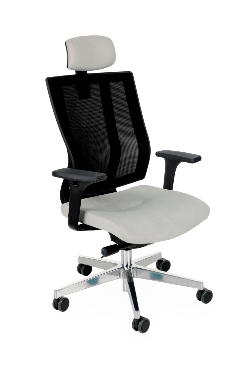 Fotel biurowy MAXPRO BS HD black/chrome