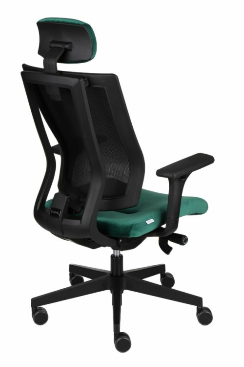 Fotel biurowy MAXPRO BS HD black/chrome