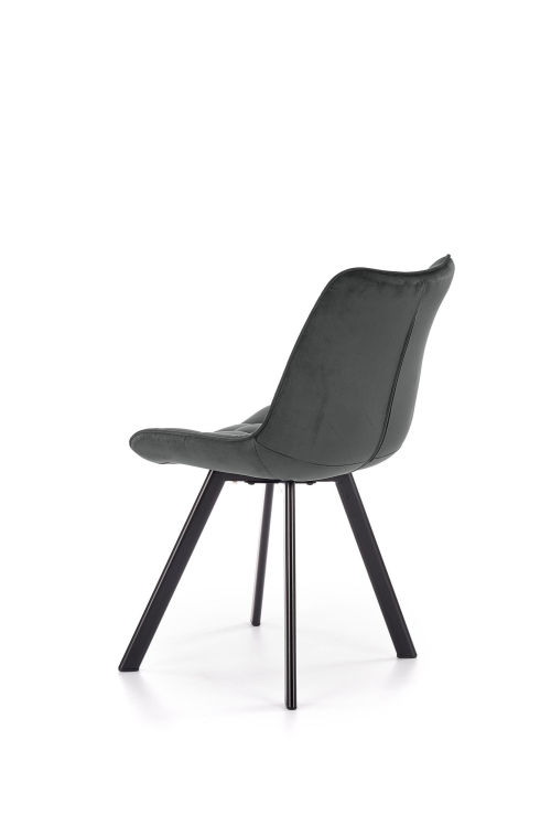 K332 krzesło w kolorze ciemny popiel /nogi czarne (1p=2szt)