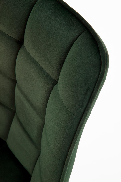 K332 krzesło w kolorze ciemno zielonym /nogi czarne ( 1p=2szt)