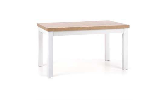 Stół rozkładany TIAGO dąb sonoma/ biały (140-220/80)