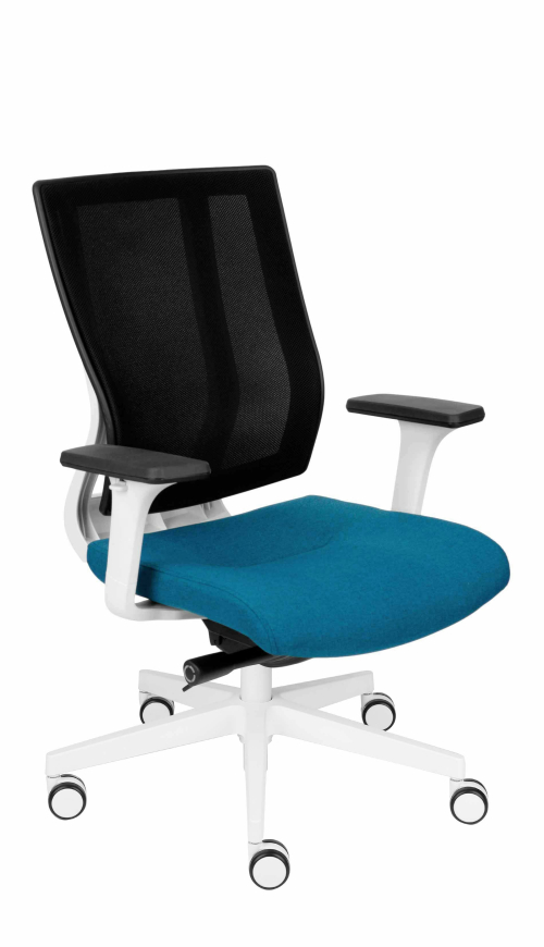 Fotel biurowy MAXPRO WS white/chrome