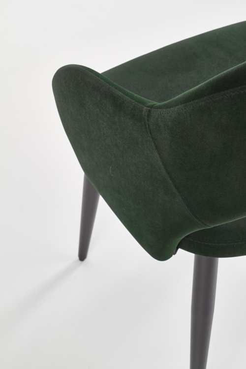 K364 krzesło w kolorze ciemno zielonym