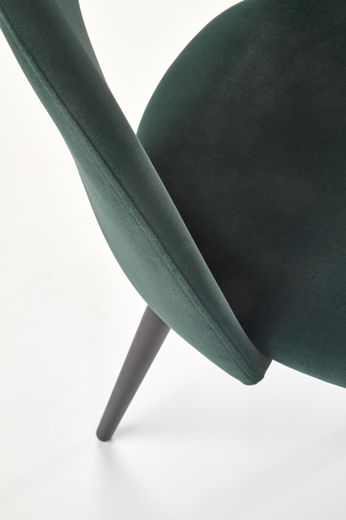K384 krzesło w kolorze ciemno zielonym