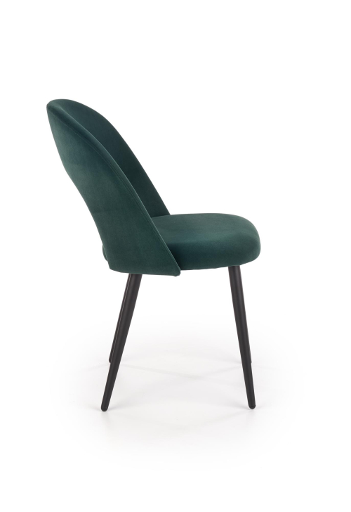 K384 krzesło w kolorze ciemno zielonym