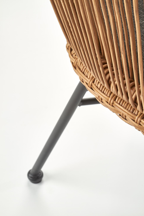 K400 krzesło w kolorze czarnym / naturalnym / popielatym (1p=2szt)