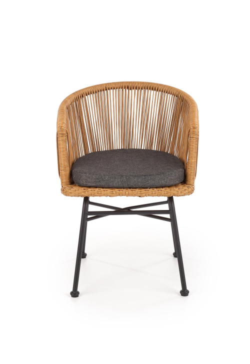 K400 krzesło w kolorze czarnym / naturalnym / popielatym (1p=2szt)