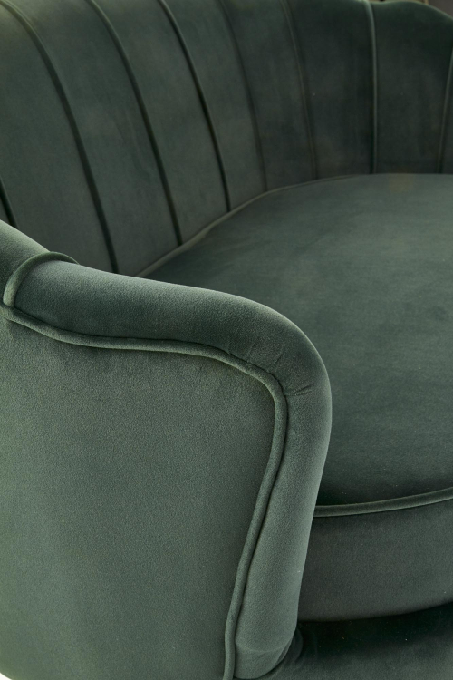 Sofa AMORINITO XL wypoczynkowa ciemny zielony / złoty