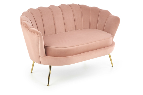 Sofa wypoczynkowa AMORINITO XL jasny różowy / złoty