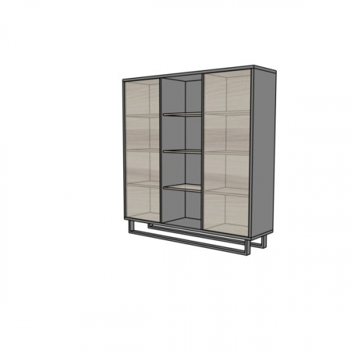 Szafa biurowa EVZ24 "push to open" - na płozie 160x43x169h