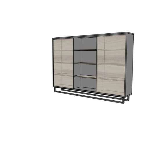 Szafa biurowa EVZ19 drzwi przesuwne - na płozie 240x43x169h