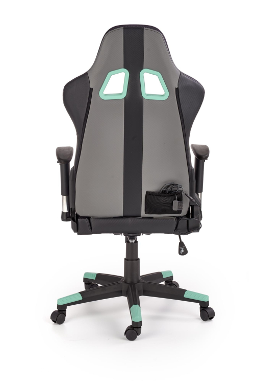 Fotel gamingowy z głośnikami i  LED wielobarwny FACTOR