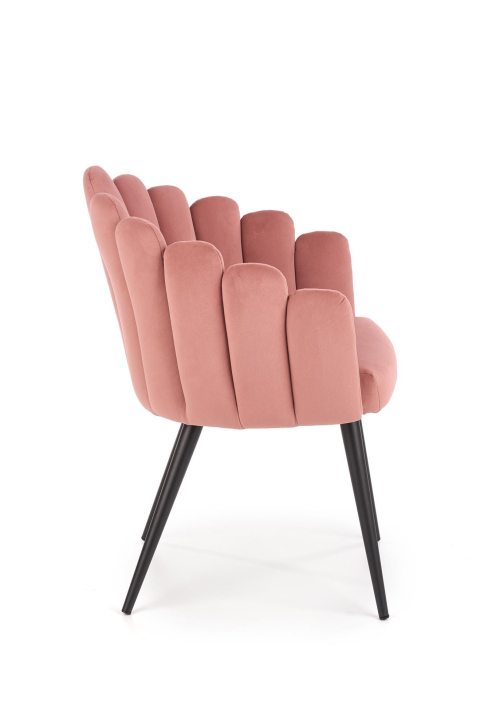 K410 krzesło różowy velvet (1p=1szt)