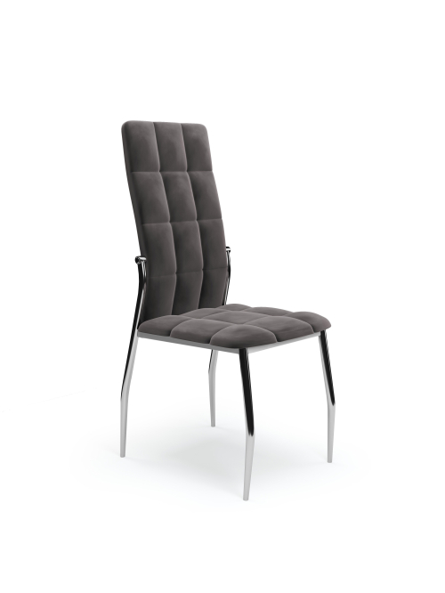 K416 krzesło popielaty velvet (1p=1szt)